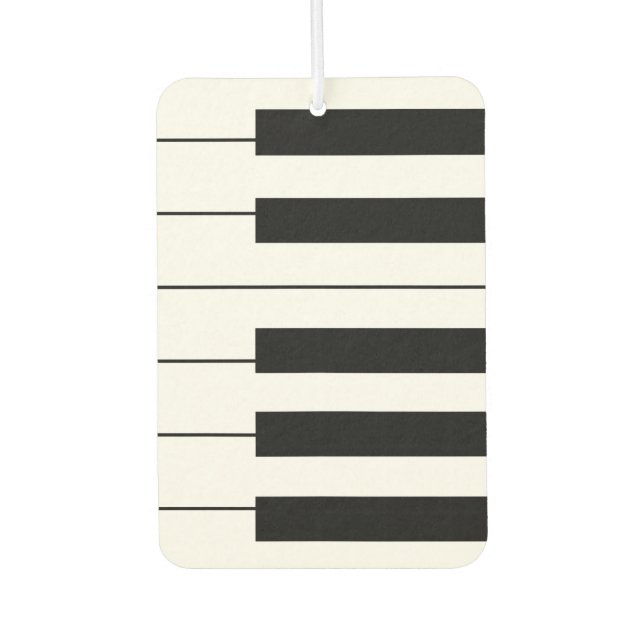 Piano Keyboard vertical.png Car Air Freshener (Front)