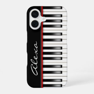 Piano Keyboard With Custom Name iPhone 16 Case