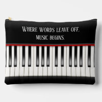 Piano Keyboard With Quote