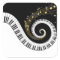Piano Keys and Gold Music Notes