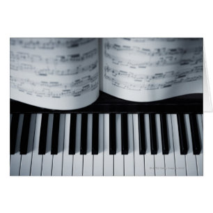 Piano Keys and Music Book
