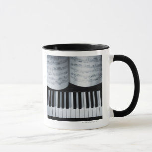 Piano Keys and Music Book Mug