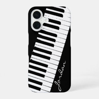 Piano Keys | Angled | Customisable iPhone 16 Case