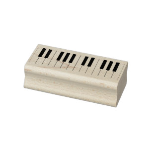 piano keys art stamp