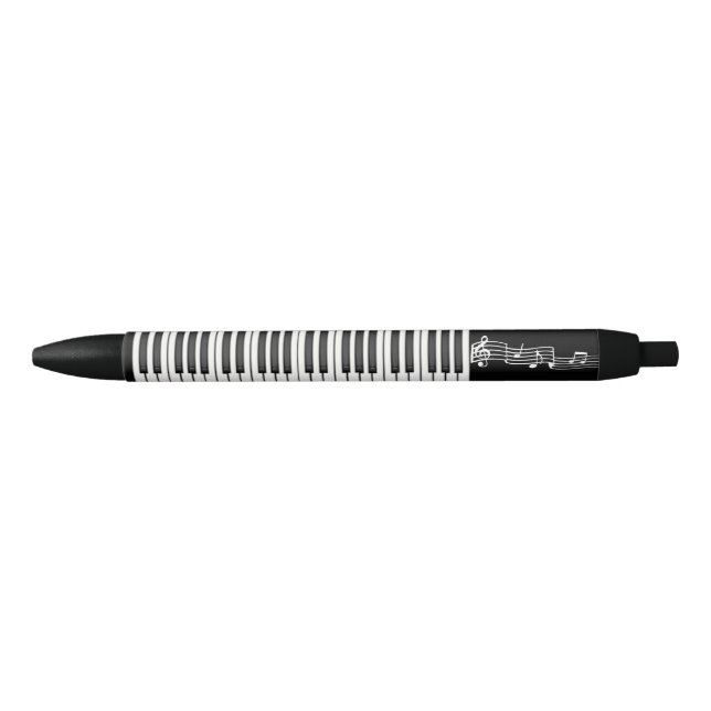 Piano Keys Black Ink Pen (Front)
