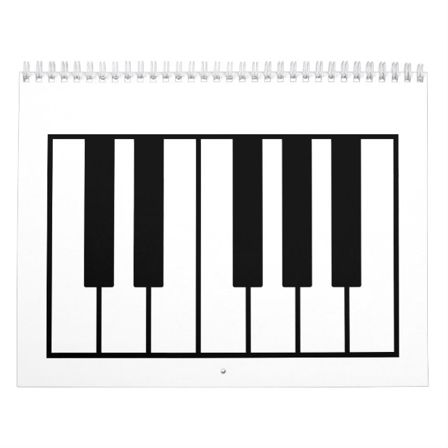 Piano keys calendar (Cover)