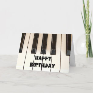 Piano Keys Card