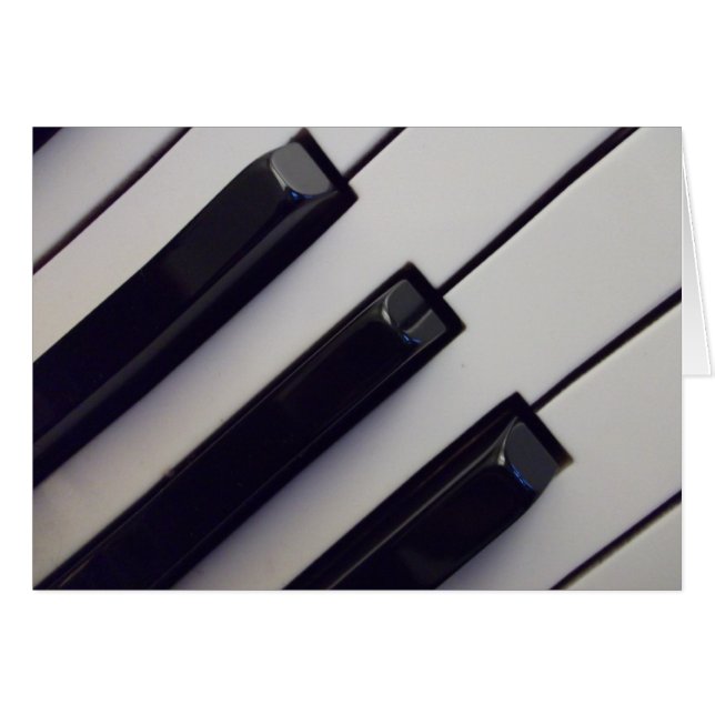 Piano Keys Card (Front Horizontal)