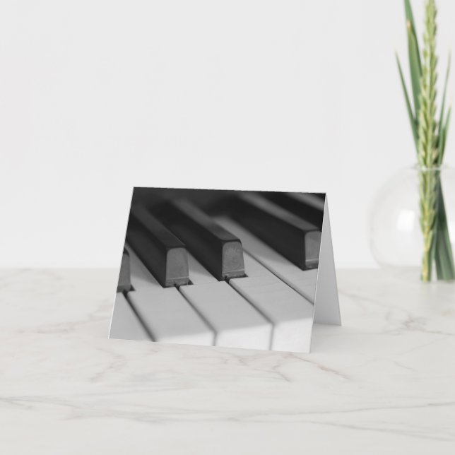 Piano Keys Closeup Card (Front)
