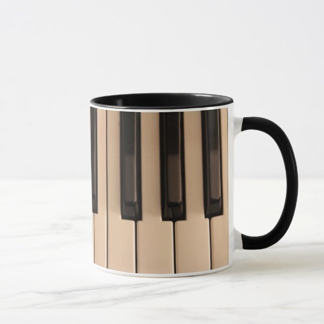 Piano Keys Coffee Mug (Right)