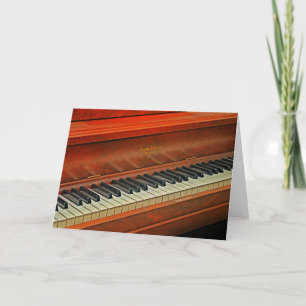 Piano Keys Customisable Greeting Card