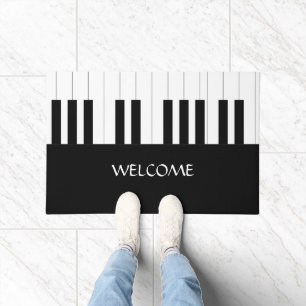 PIANO KEYS DESIGN NAME MUSIC LOVER  DOORMAT