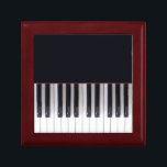 Piano Keys Gift Box<br><div class="desc">Designed by Leslie Harlow from a photograph of grand piano keys.  Great gift for the musician and the music lover alike.</div>