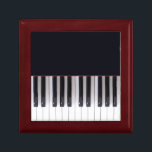 Piano Keys Gift Box<br><div class="desc">Designed by Leslie Harlow from a photograph of grand piano keys. Great gift for the musician and the music lover alike.</div>