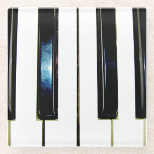 Piano Keys Glass Coaster