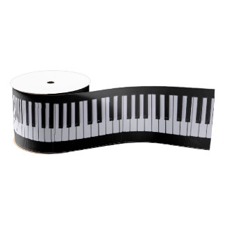 Piano Keys Grosgrain Ribbon