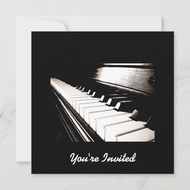 Piano Keys Invitation (Front)