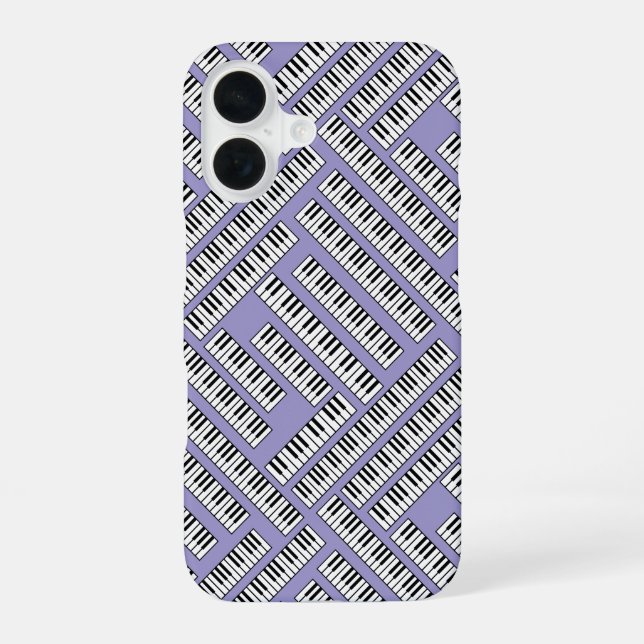 Piano Keys iPhone 16 Case (Back)
