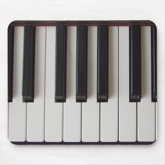 Piano Keys Ivory and Ebony Mouse Mat (Front)