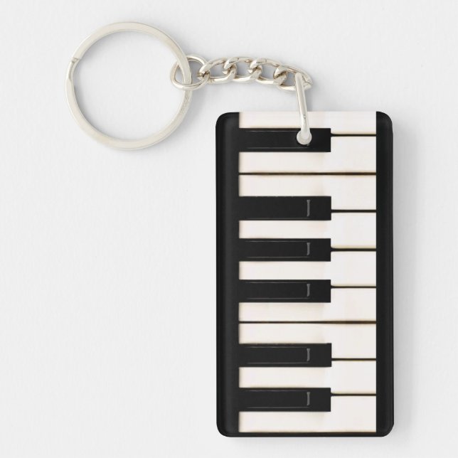 Piano Keys Key Ring (Front)