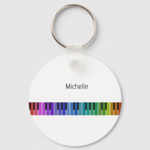 Piano keys keychain for kids, pianist or teacher