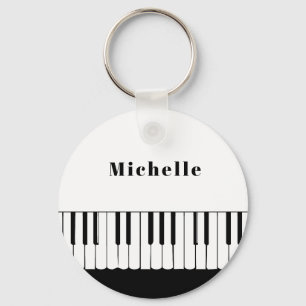 Piano keys keychain for kids, pianist or teacher