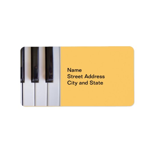 piano keys label zazzlecouk