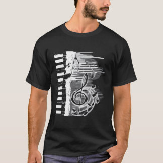Piano Keys Long Sleeve Shirt Pianist Players Teach