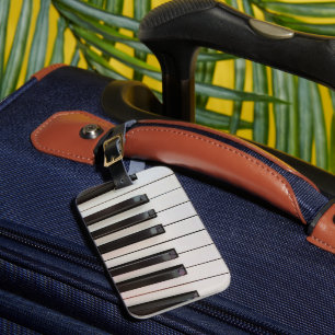 Piano Keys Luggage Tag