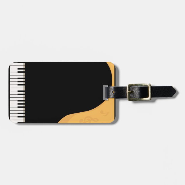 Piano Keys Luggage Tag (Front Horizontal)