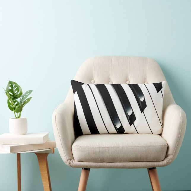 Piano Keys Lumbar Cushion (Chair)