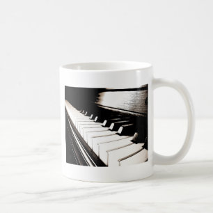 Piano Keys Macro Coffee Mug