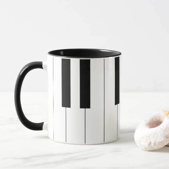 Piano Keys Mug (With Donut)