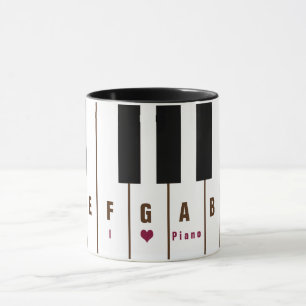 Piano keys Mug