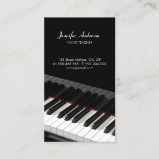 Piano Keys Music business card