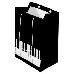 PIANO KEYS MUSIC LOVER MEDIUM GIFT BAG