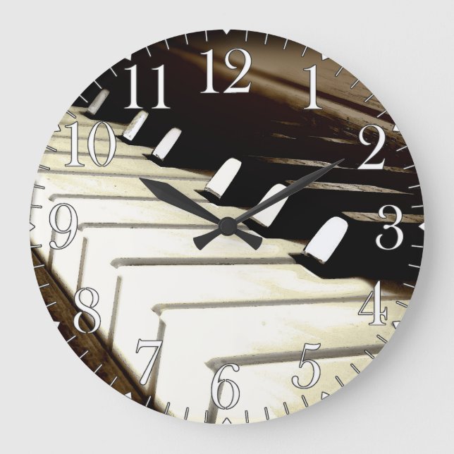 Piano Keys Music-Lover's Wall Clock (Front)