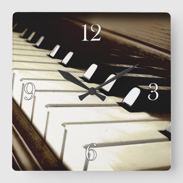 Piano Keys Music Lover's Wall Clock (Front)