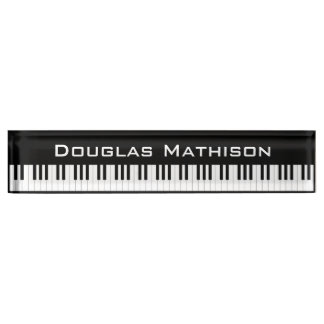Piano Keys Nameplate