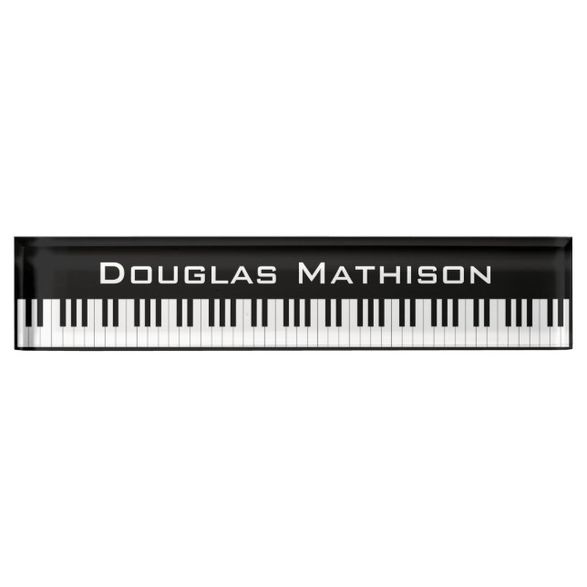 Piano Keys Nameplate (Front)