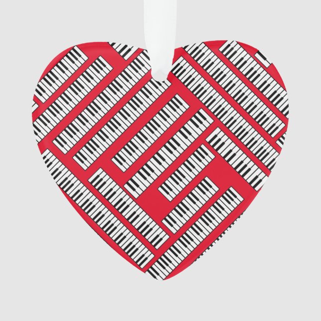 Piano Keys  Ornament (Front)