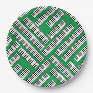 Piano Keys Paper Plate