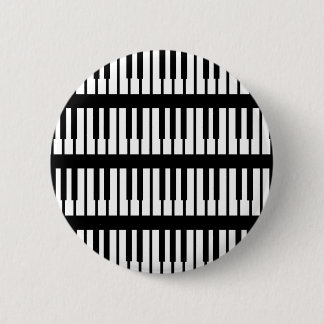 Piano Keys Pattern 6 Cm Round Badge