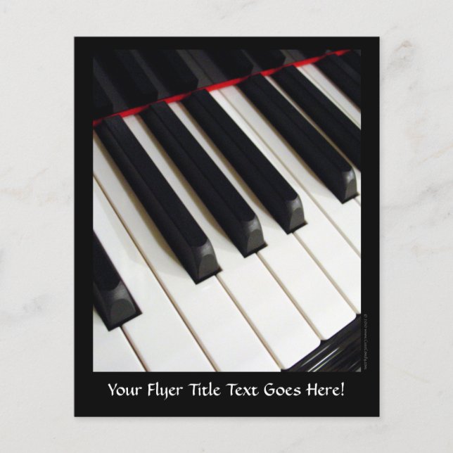 Piano Keys Photograph Flyer (Front)