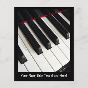 Piano Keys Photograph Flyer