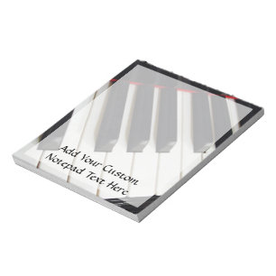 Piano Keys Photograph Notepad