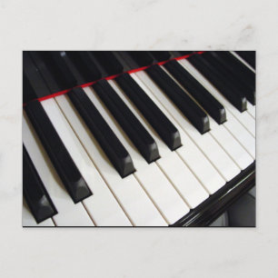 Piano Keys Photograph Postcard