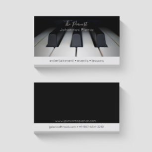 Piano Keys Pianist Business Card