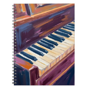 Piano Keys Pianist Painting Notebook