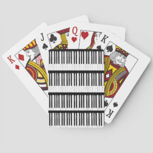 Piano Keys Playing Cards